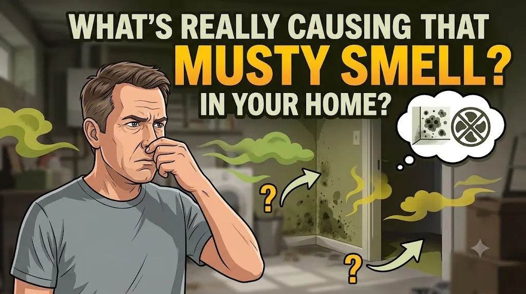 musty smell in home